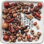 BetterJonny 300pcs Mixed Painted Drum Wood Spacer Beads - Image 7
