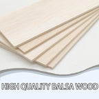 Balsa Wood Sheet 1/8" Inch Thick 12" x 4" Wooden Board - Image 7