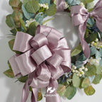 HUIHUANG Lilac Satin Wired Ribbon 2.5 inch Dusty Purple Double-Faced Satin Wire - Image 6