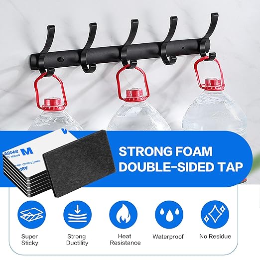 Double Sided Adhesive Pads, Heavy Duty Mounting Tape, Super-Sticky Black Strong - Image 4