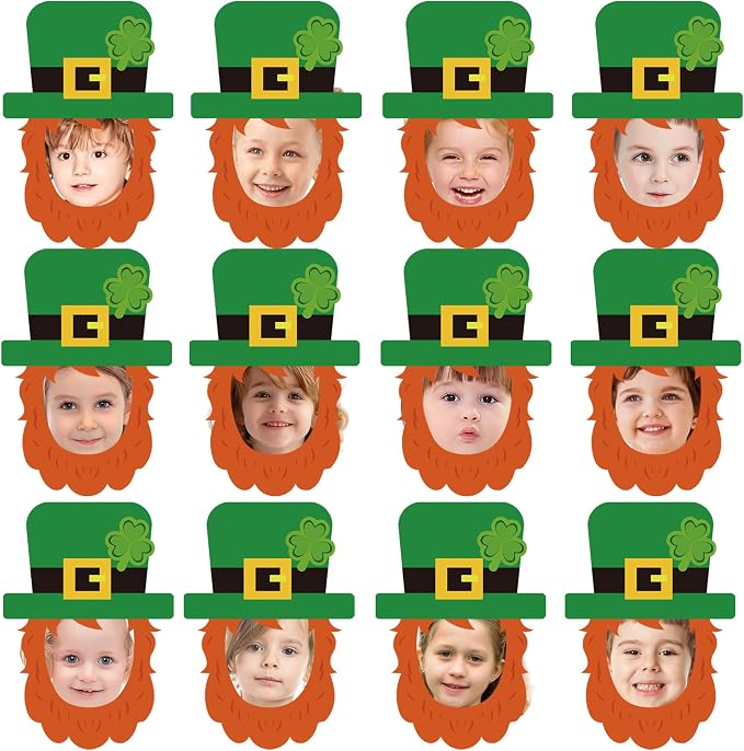 50 Pcs St. Patrick's Day Bulletin Board Leprechaun Hat Cutouts | Green by BCCSNNM