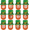 50 Pcs St. Patrick's Day Bulletin Board Leprechaun Hat Cutouts | Green by BCCSNNM