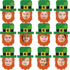 50 Pcs St. Patrick's Day Bulletin Board Leprechaun Hat Cutouts | Green by BCCSNNM
