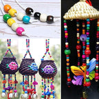 400Pcs Large Hole Wood Beads, BetterJonny Assorted Color Wooden Beads Hair - Image 3