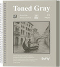 SuFly Gray Toned Sketch Pad, 85lb/130gsm Toned Gray Paper by SuFlyDirect