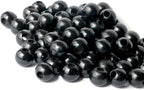 240Pcs Black Wood Beads 16mm for Craft Large Hole Wood Beads Hole:6mm - Image 3