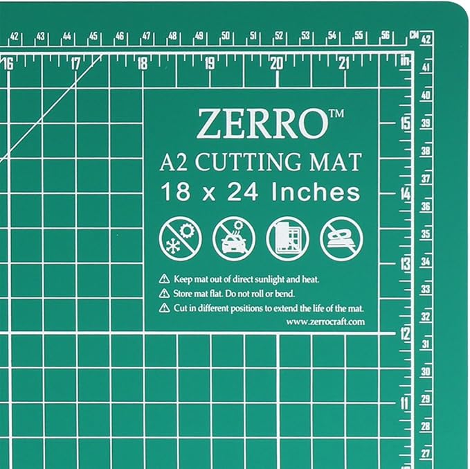 ZERRO Cutting Mat 18" x 24", Self Healing Sewing Mat Double Sided | - Image 3