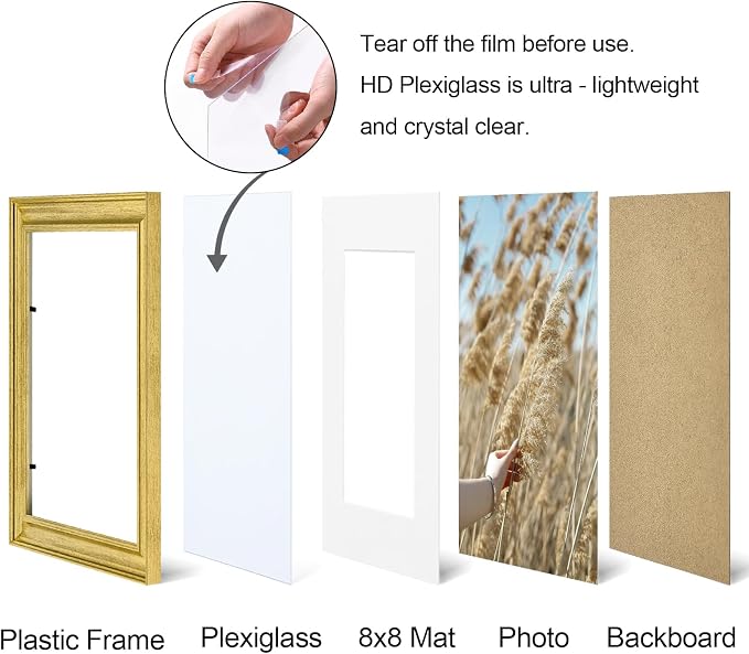 Vittanly 10x10 Picture Frames Set of 2, Ornate Vintage Photo Frame - Image 6