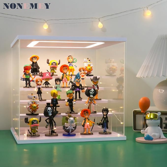 Acrylic Display Case with Light, Upgraded 3 Color Light & Adjustable Brightness - Image 4