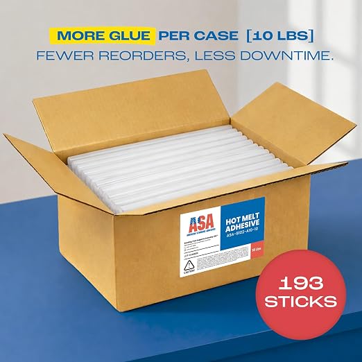 ASA Industrial Hot Glue Sticks 5/8" x 10" Clear High Temp – Stronger Hold - Image 3