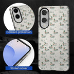 for Samsung Galaxy S25 Edge Case, Cute Duck Pattern Glossy 2 in 1 Shockproof - Image 6