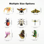 100PCS Insect Specimen PET Stickers – Bug-Themed Waterproof Decals Featuring - Image 3