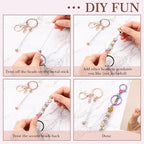 Tondiamo 24 Pcs Beadable Keychain Bars Bulk Beads - Image 5