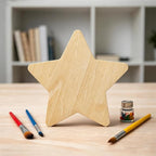 50PCS Wooden Star, Made of Basswood, 4 Inch Unprocessed Wood Pieces, Natural - Image 7