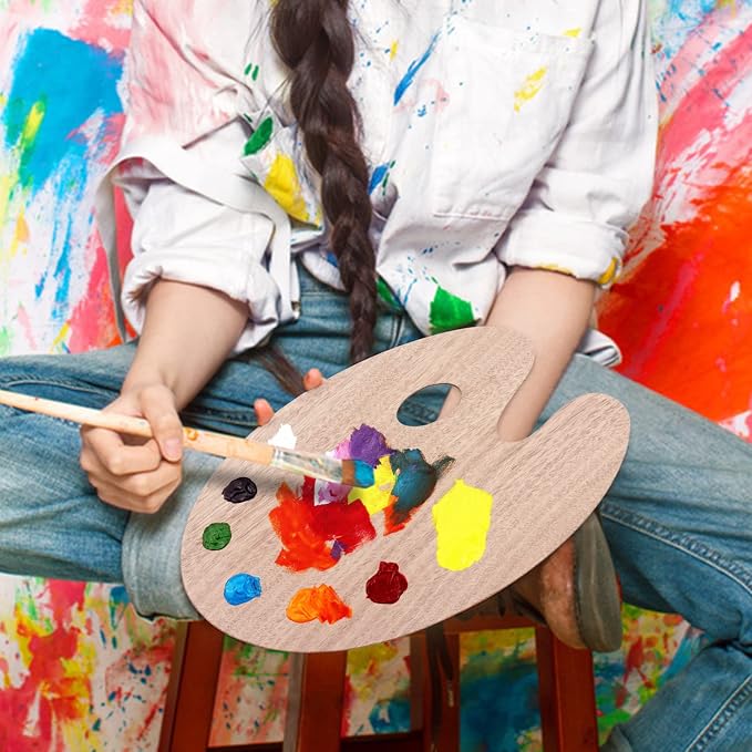 Tamaki Wooden Paint Palette Paint Tray Palettes - Image 6