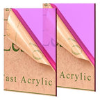 Lesnlok Purple Acrylic Sheets 1/8 Inch Thick 2 Pack 8 x 10 Clear Plexiglass by Lesnlok