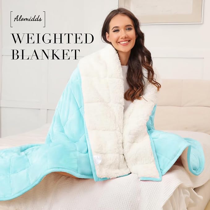 Alomidds Sherpa Fleece Weighted Blanket - Image 6