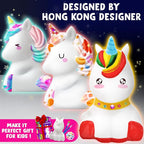 Goodyking Paint Your Own Unicorn Lamp Art Kit, DIY Night Light, Arts & Crafts - Image 7