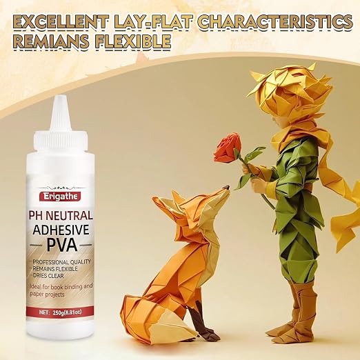8.81oz PVA Book Glue, Neutral PH PVA Adhesive, All-Purpose, Dries Clear and - Image 3