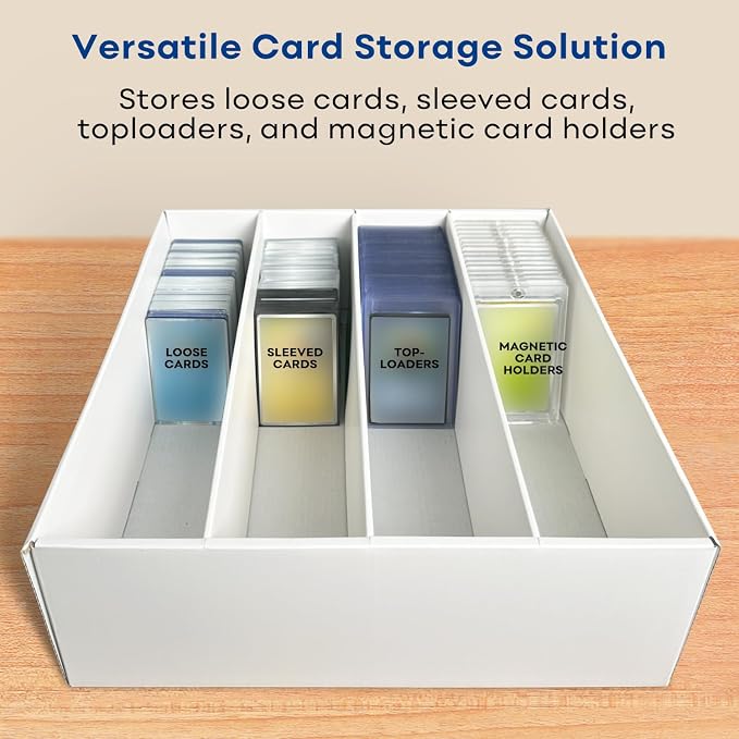 Fageverld 2-Pack Trading Card Storage Box, Top loader Storage Boxes, includes - Image 5