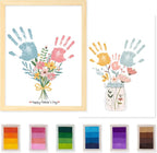 CLUSIVC Mother’s Day Handprint Flower Craft Kit – DIY Flower Bouquet Gift by CLUSIVC