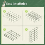 Huuger 6 Tier Bookshelf, Display Bookshelf - Image 9