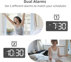 uscce Wooden Digital Alarm Clocks - Image 5