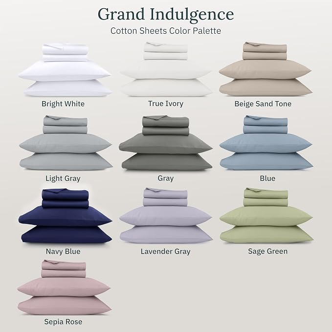 California Design Den Thick and Natural 100% Cotton King Size Sheets Set - Image 8