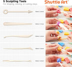 Shuttle Art 117 PCS Polymer Clay Kit, 95 Unique Colors & Extra Basic Colors - Image 4