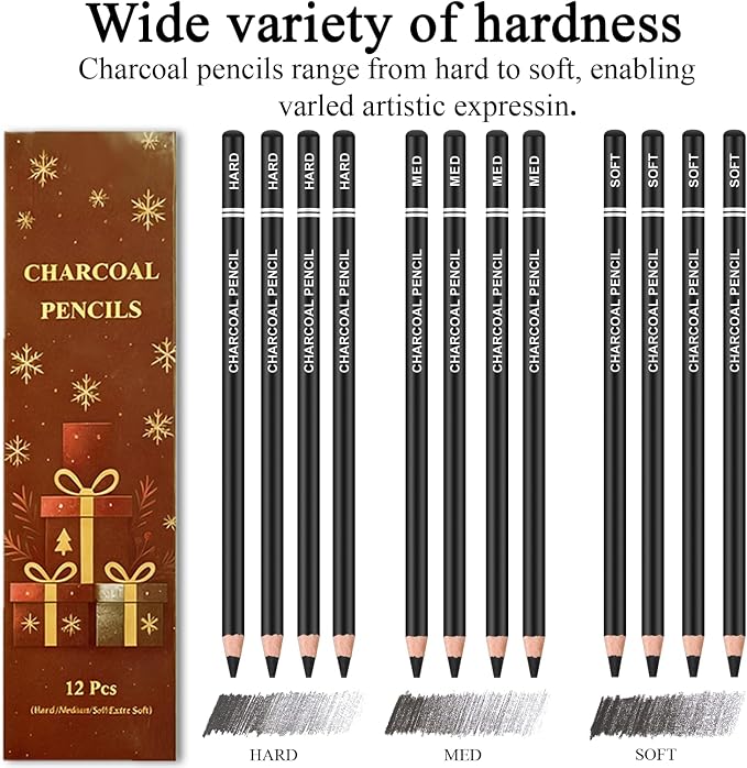 Fuxi Art Supplies for Teens 14-16 Girls, Professional Sketch Book and Pencils - Image 4