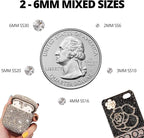 33000Pcs Tan Rhinestones for Bedazzling, Mixed Sizes 2-6mm Bedazzler Kit - Image 4