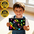 ZMLM Scratch Paper Art-Crafts Gift: 2 Pack Rainbow Notebooks Supplies Toys - Image 4
