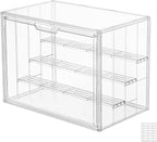 Clear Acrylic Display Case Upgrade 4 Tier Figure Display Cases by SANKEUHomeStorage
