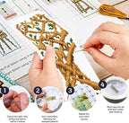 ORIGACH 6 Set Tree of Life Cross Stitch Bookmark Kit - Image 4