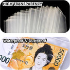 MUQING 60 Pockets Dollar Bill Holder Pages, 20 Sheets Currency Paper Money - Image 5