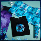 Tintnut Sky Blue Galaxy Glow in the Dark HTV Vinyl, stretch washable, suitable - Image 5