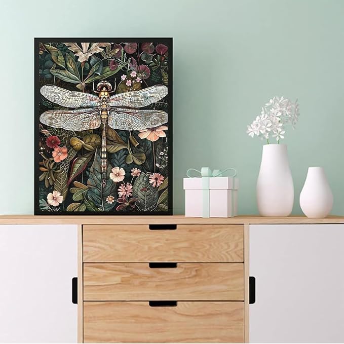 Eiazuiks Stamping Cross Stitch Kit, Dragonfly Counting Cross Stitch Kit - Image 4