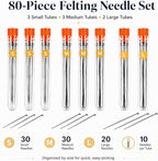 Gipony 80-Piece Felting Needles - Image 2