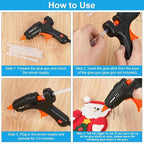PINKJOY 80 Pack Mini Size Hot Glue Sticks - Image 5