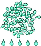MECCANIXITY 50PCS Flat Back Acrylic Teardrop Gems 6x10mm Artificial Rhinestones by MECCANIXITY