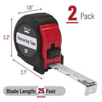 Mr. Pen- Retractable Tape Measure 25 ft, 2 Pack, Easy Read | Steel Retractable - Image 2