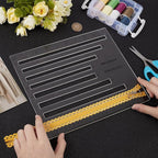 MAYJOYDIY Acrylic Zipper Quilting Template 4 Sizes Zipper Pocket Template - Image 3