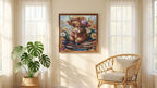 MYBISYMQQ Highland Cow & Sunflower Stamping Cross Stitch Kit, 11CT Embroidery - Image 6