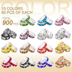 TINKRSTUFF 900 pcs 8mm Spacer Beads - Image 2
