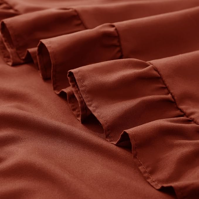 KKJIAF Ruffle Pillow Cases Standard Size Set of 2, Ruffled Pillow Covers - Image 6