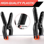 4 Pack Spring Clamps, 6inch Plastic Clips, Backdrop Clips, Big Clamps Heavy Duty - Image 3