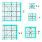 Quilting Rulers, 5 Quilting Square Rulers - Image 6