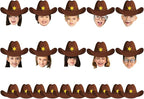gisgfim 80Pcs Western Cutouts Wild West Cowboy Cowgirl Hat Decorations Bulletin by gisgfim