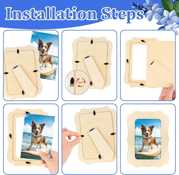 VOKOY 35 Pack Wooden Picture Frames - Image 6