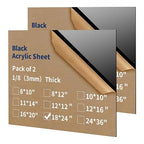 1/8 Thick 18 x 24 inch Acrylic Sheets by gdhwcxl